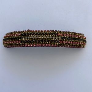 Beaded rhinestone clip